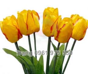 Đèn LED Cắm Cỏ Bộ 10 Hoa Tulip Vàng
